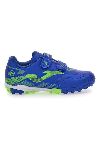 Modri nogometni čevlji z velcro trakovi Joma Powerfull Jr 2504 Turf