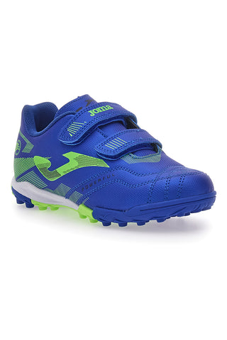 Modri nogometni čevlji z velcro trakovi Joma Powerfull Jr 2504 Turf