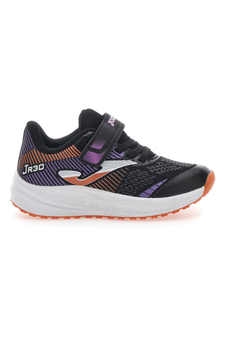 Črni in vijolični superge z velcro trakom JOMA PLATEA LOW JR 2506