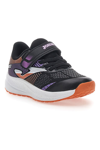 Črni in vijolični superge z velcro trakom JOMA PLATEA LOW JR 2506