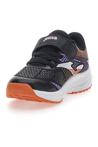 Črni in vijolični superge z velcro trakom JOMA PLATEA LOW JR 2506