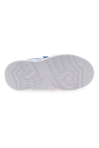 Roza in vijolične superge z velcro trakom in vgrajenimi lučkami PITT KIDS K211270