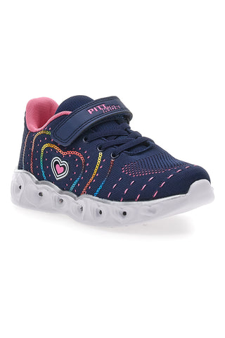 Navy in roza superge s svetlobnimi efekti PITT KIDS K23121