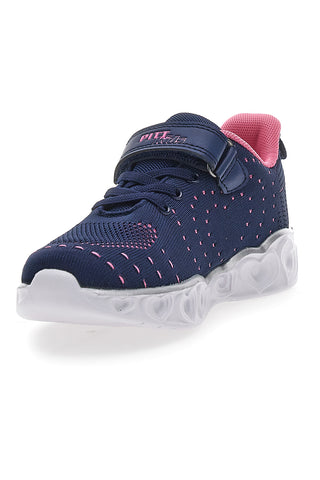 Navy in roza superge s svetlobnimi efekti PITT KIDS K23121