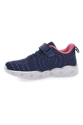 Navy in roza superge s svetlobnimi efekti PITT KIDS K23121