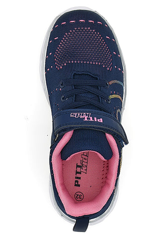 Navy in roza superge s svetlobnimi efekti PITT KIDS K23121
