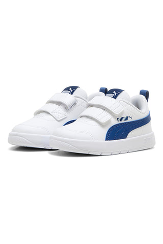 Bele superge z velcro trakom in logotipom Puma Courtflex v3 v inf