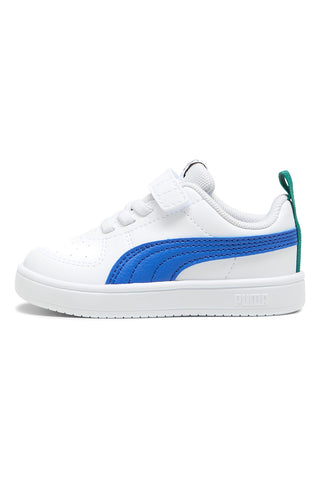 Bele superge z modrimi detajli in zadnjo zanko Puma Rickie AC+ Inf