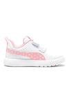 Bele in roza superge z velcro trakom in pikastimi detajli Puma Courtflex V3 Dotty V Inf