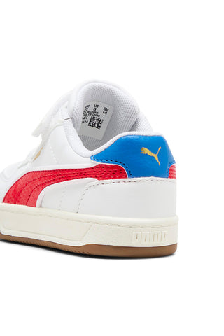 Bele superge z rdečimi in modrimi detajli Puma Caven 2.0 Retro AC+