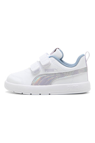 Bele superge z iridescentnimi detajli Puma Courtflex V3 SpaceBelle VInf