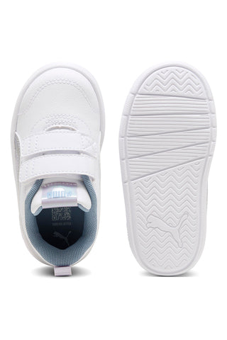 Bele superge z iridescentnimi detajli Puma Courtflex V3 SpaceBelle VInf