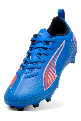 Modri nogometni čevlji iz sintetičnega materiala Puma Ultra 6 Play FG/AG Jr