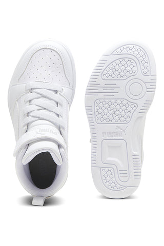 Visoke bele superge z velcro trakom Puma Rebound V6 Mid AC+ PS