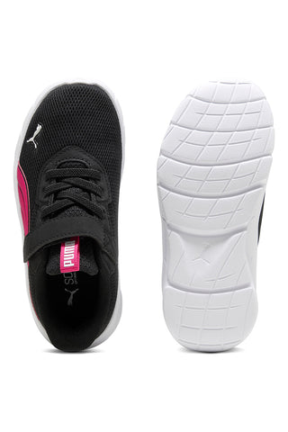 Črni superge z velcro trakom in fuksijastimi detajli Puma FlexFocus Modern AC+ PS
