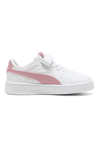 Bele superge z rožnatimi detajli Puma Court Lally AC+ PS