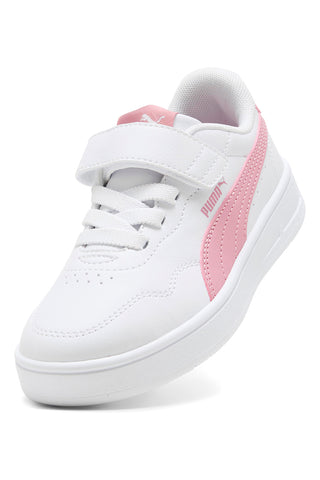 Bele superge z rožnatimi detajli Puma Court Lally AC+ PS