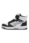 Visoke črno-bele superge Puma Rebound V6 Mid Space Belle AC+PS