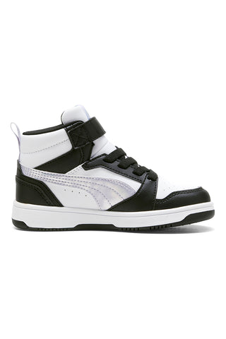Visoke črno-bele superge Puma Rebound V6 Mid Space Belle AC+PS