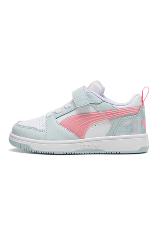 Večbarvni pastelni superge z zapenjanjem na velcro Puma Rebound V6 Lo Space Belle AC+ PS