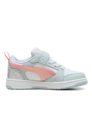 Večbarvni pastelni superge z zapenjanjem na velcro Puma Rebound V6 Lo Space Belle AC+ PS