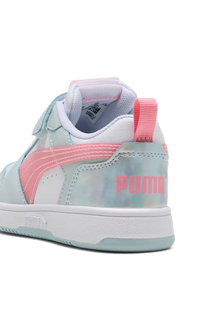 Večbarvni pastelni superge z zapenjanjem na velcro Puma Rebound V6 Lo Space Belle AC+ PS