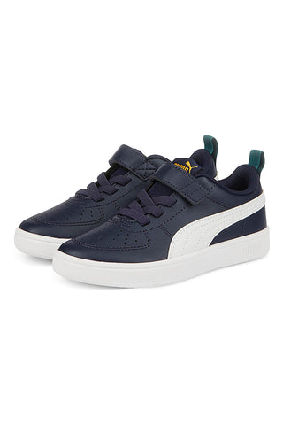 Modri navijski čevlji z belimi detajli za otroke Puma Rickie AC+ PS