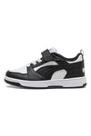Črni in beli superge z zapenjanjem Puma Rebound V6 Lo AC+ PS