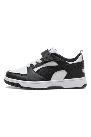 Črni in beli superge z zapenjanjem Puma Rebound V6 Lo AC+ PS