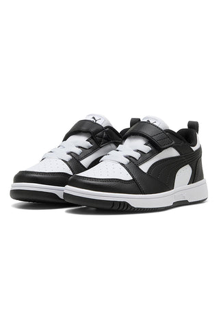 Črni in beli superge z zapenjanjem Puma Rebound V6 Lo AC+ PS