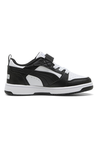 Črni in beli superge z zapenjanjem Puma Rebound V6 Lo AC+ PS