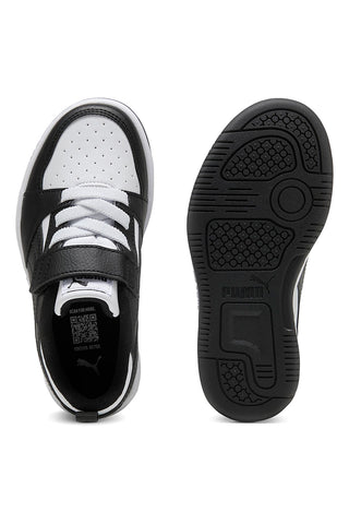 Črni in beli superge z zapenjanjem Puma Rebound V6 Lo AC+ PS