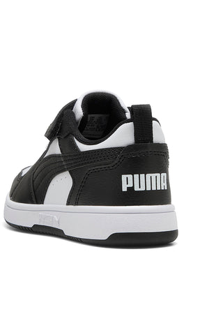 Črni in beli superge z zapenjanjem Puma Rebound V6 Lo AC+ PS