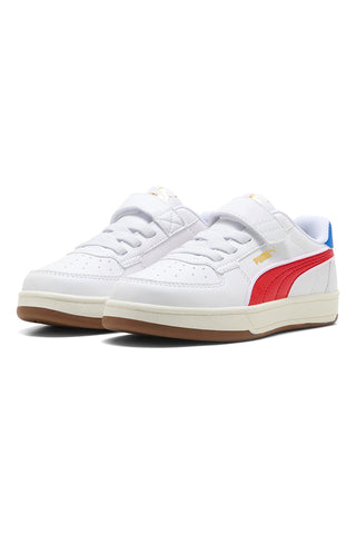 Bele superge z rdečimi in modrimi detajli Puma Caven 2 Retro AC + PS