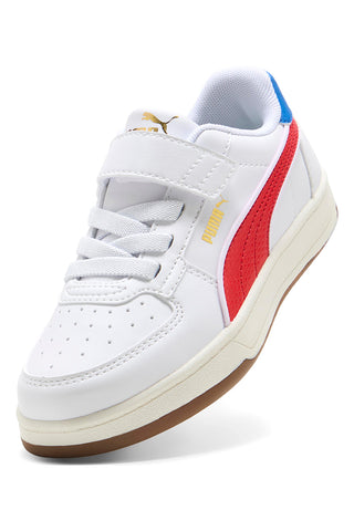 Bele superge z rdečimi in modrimi detajli Puma Caven 2 Retro AC + PS