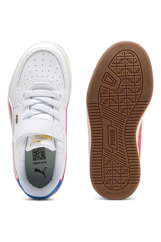 Bele superge z rdečimi in modrimi detajli Puma Caven 2 Retro AC + PS