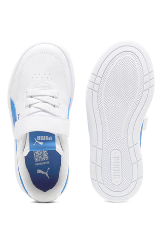Bele čevlje z modrimi detajli Puma Court Classic Clean AC+ PS