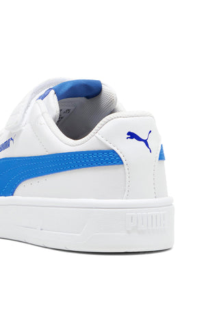 Bele čevlje z modrimi detajli Puma Court Classic Clean AC+ PS