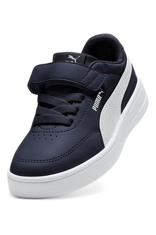 Modri športni copati z belimi detajli Puma Court Classic Clean AC+ PS