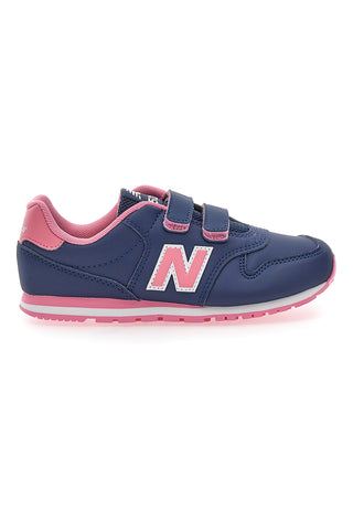Modri športni copati z roza detajli in velcro zaponko New Balance 500