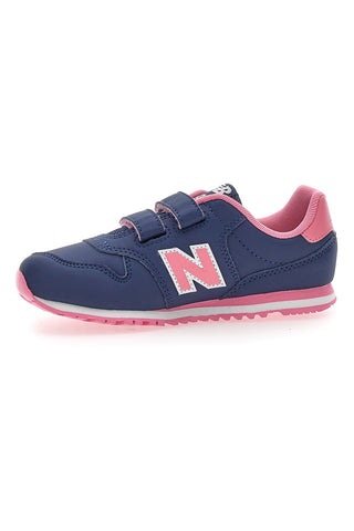 Modri športni copati z roza detajli in velcro zaponko New Balance 500