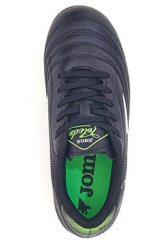 Črni in zeleni nogometni čevlji Joma Toledo JR 2501