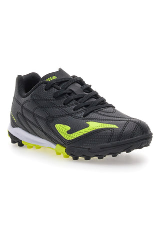 Črni nogometni čevlji z limetkovimi detajli Joma EVOLUTION JR 2501