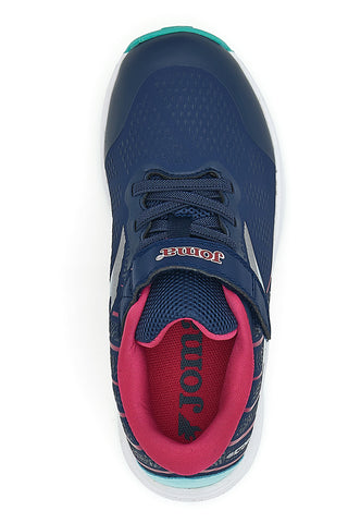 Modri tekaški čevlji z velcro trakom Joma Victory JR 2503
