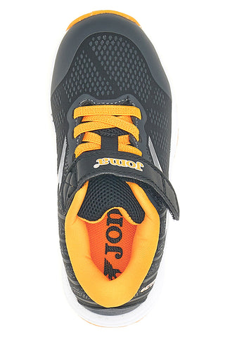 Črni in oranžni tekaški čevlji Joma Victory Jr 2501