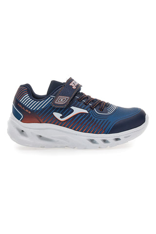 Modri športni copati z lučkami in zapenjanjem na velcro Joma Aquiles JR 2503