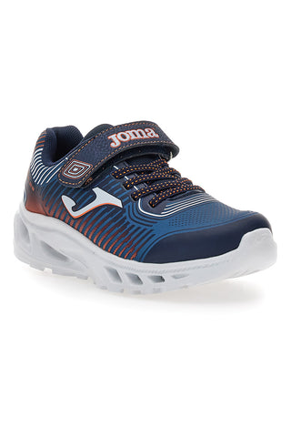 Modri športni copati z lučkami in zapenjanjem na velcro Joma Aquiles JR 2503