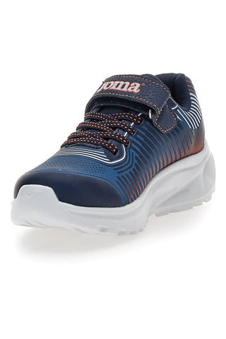 Modri športni copati z lučkami in zapenjanjem na velcro Joma Aquiles JR 2503