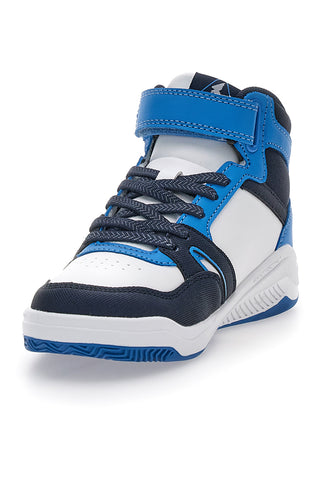 Bele in modre superge z zapenjanjem na velcro Joma Platea Mid JR