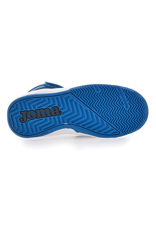Bele in modre superge z zapenjanjem na velcro Joma Platea Mid JR